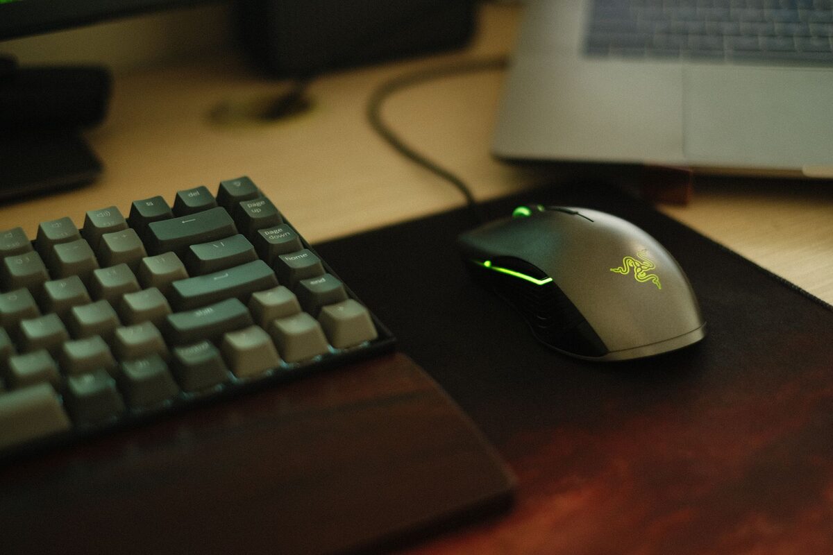 Mysz komputerowa Razer z podświetlanym logo